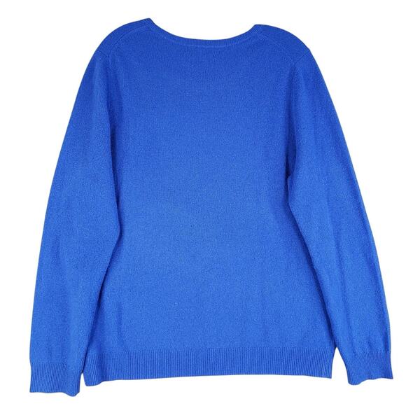 Charter Club Cashmere Luxury Sweater Women’s Size Large L Colbalt Blue - Picture 2 of 7